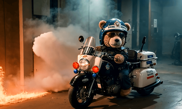 Der Bär ist los: ein Werbebild für den abendfüllenden KI-Testfilm „Our T2 Remake“.