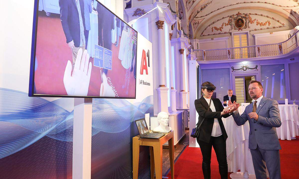 ALC Technologiepartner A1 zeigte Augmented Reality Show.