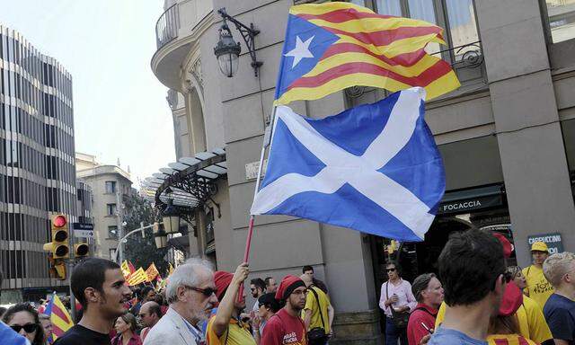 Independence demonstration across Barcelona streets due to the day of Catalonia BARCELONA PUBLICATI