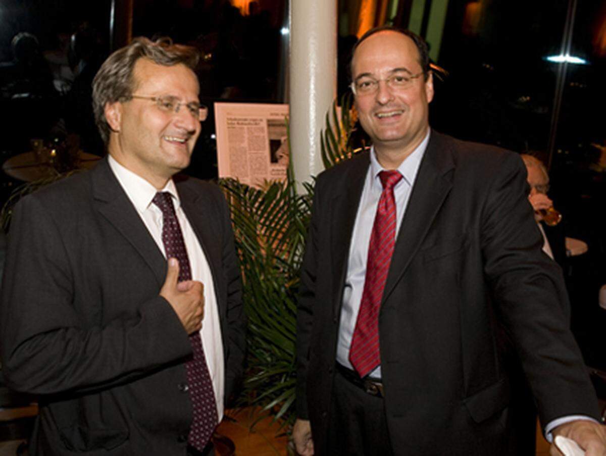 Rechtsanwalt Peter Csoklich (Doralt Seist Csoklich Rechtsanwalts-Partnerschaft) und Michael Breitenfeld (re.)