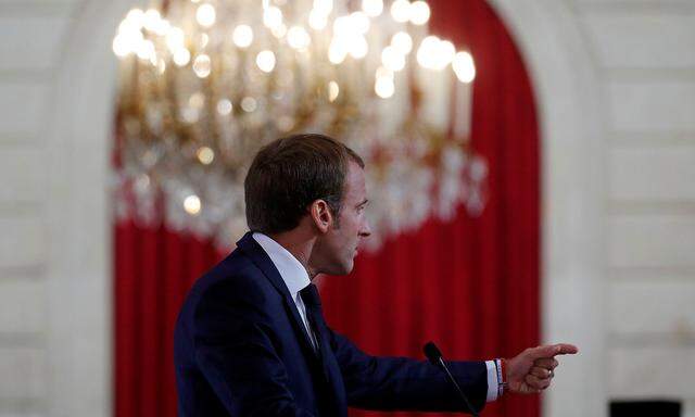Emmanuel Macron hielt in Paris eine lange Rede über die Perspektive der EU.