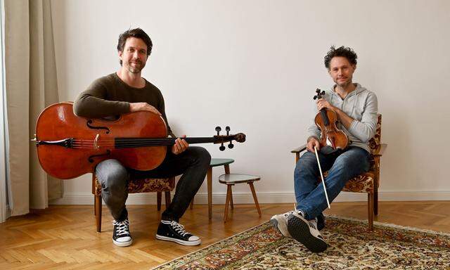 Stundenplan statt Schaffensrausch: Der Cellovirtuose Matthias Bartolomey und der Meistergeiger Klemens Bittmann arbeiten sehr strukturiert. 
