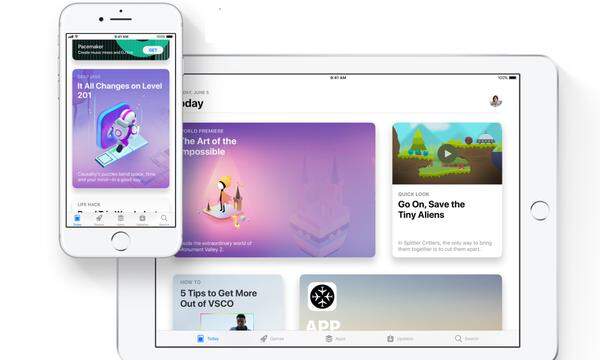 Alles neu im Apple Store. Dieser bekommt im Herbst ein gänzlich neues Design. Die App-Wauswhal soll in Zukunft besser kuratiert werden und wöchentlich neue Trends zeigen.