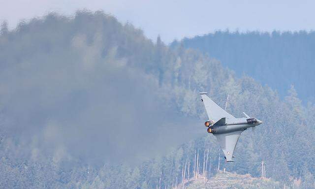 Fliegerhorst Hinterstoisser, Zeltweg: Ein Eurofighter Typhoon der Österreichischen Luftwaffe. 