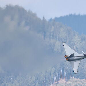 Fliegerhorst Hinterstoisser, Zeltweg: Ein Eurofighter Typhoon der Österreichischen Luftwaffe. 