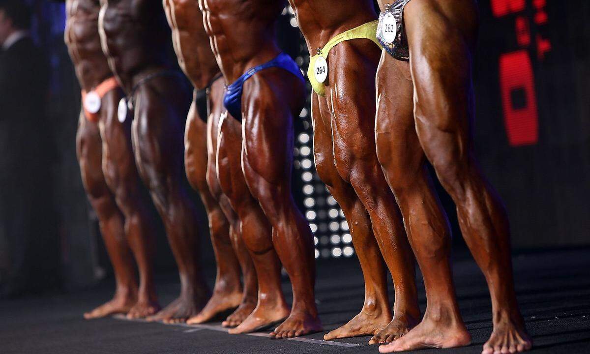 Bei der International Pro Bodybuilding Championship in Kuwait City standen die Muskeln im Blickpunkt.