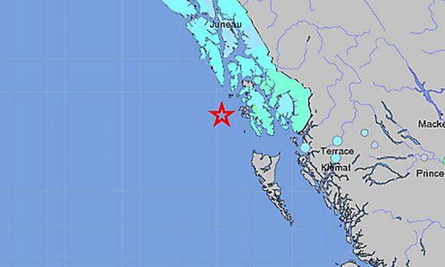 Starkes Erdbeben vor Alaska: Tsunami-Warnung