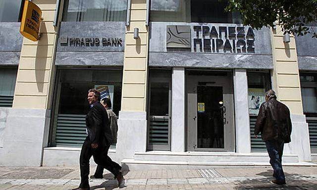 Bald soll die Piraeus Bank wieder normale EZB-Geschäfte machen 