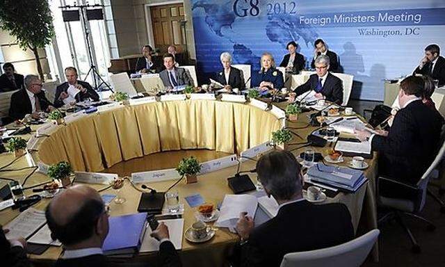 Treffen der Außenminister der G-8-Staaten