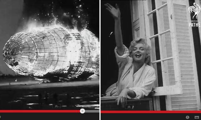 Absturz der Hindenburg und der Tod von Marilyn Monroe