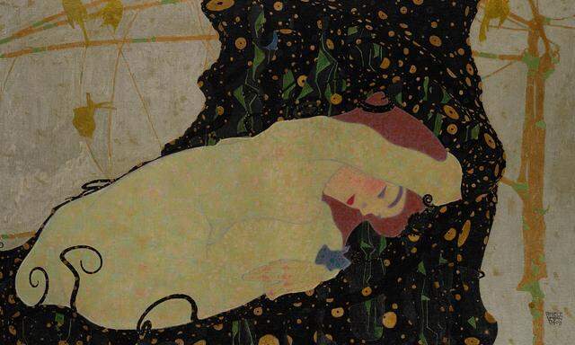 Egon Schiele malte ''Danae'' 1909