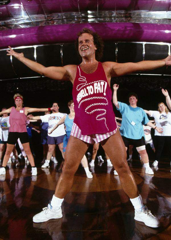 Bei ihm turnten auch Übergewichtige mit: Die Videos des US-Fitness-Gurus Richard Simmons in den 1980ern waren regelrechte Sportpartys. 