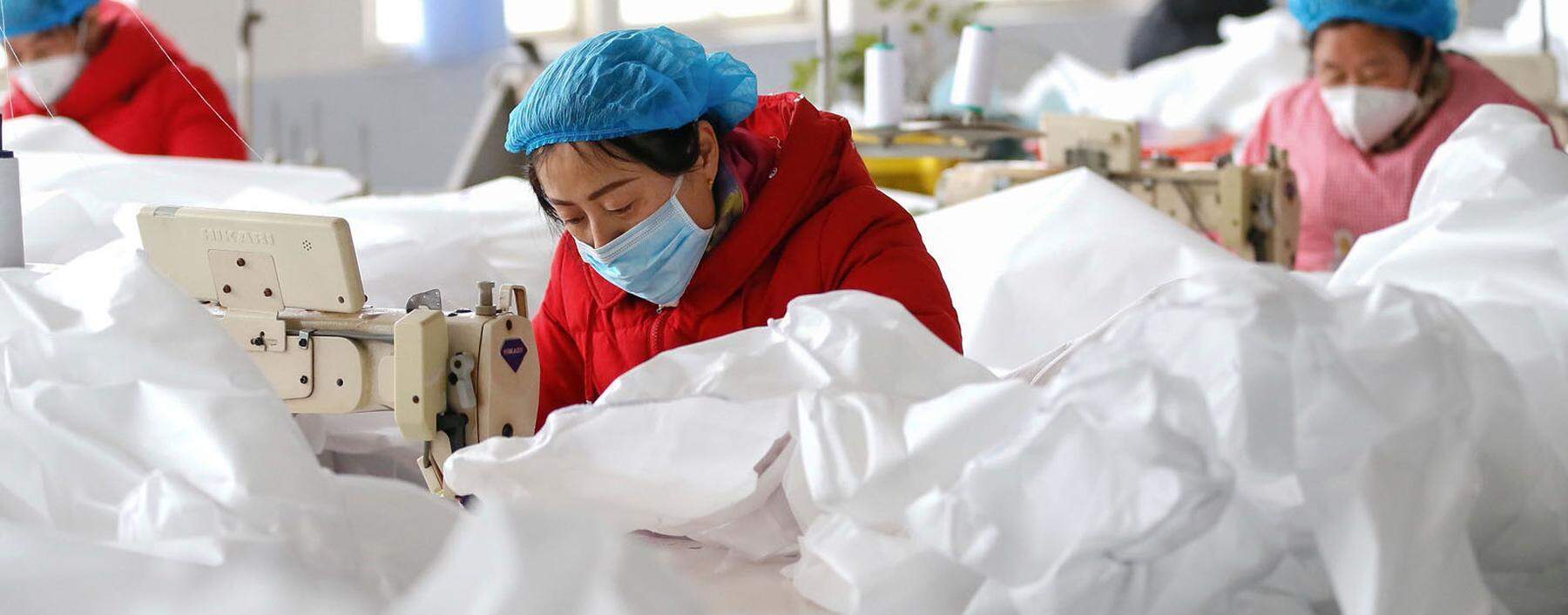 Nur in 30 Prozent aller chinesischen Klein- und Mittelbetriebe wird gearbeitet.