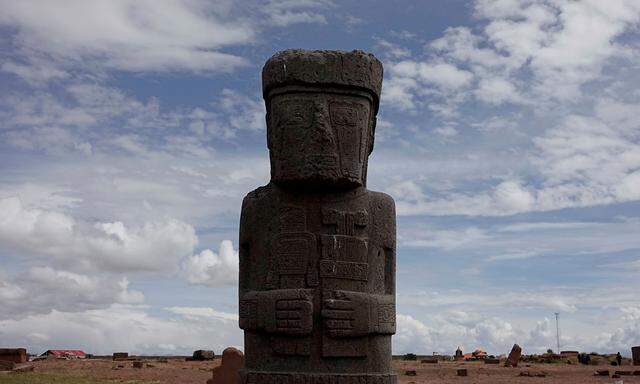 Die vorkolumbischen Ruinen von Tiahuanaco sind Unesco-Weltkulturerbe.