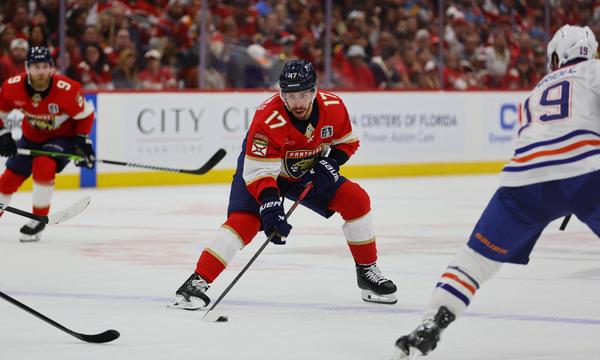 Evan Rodrigues und die Florida Panthers eilen dem Titel entgegen.