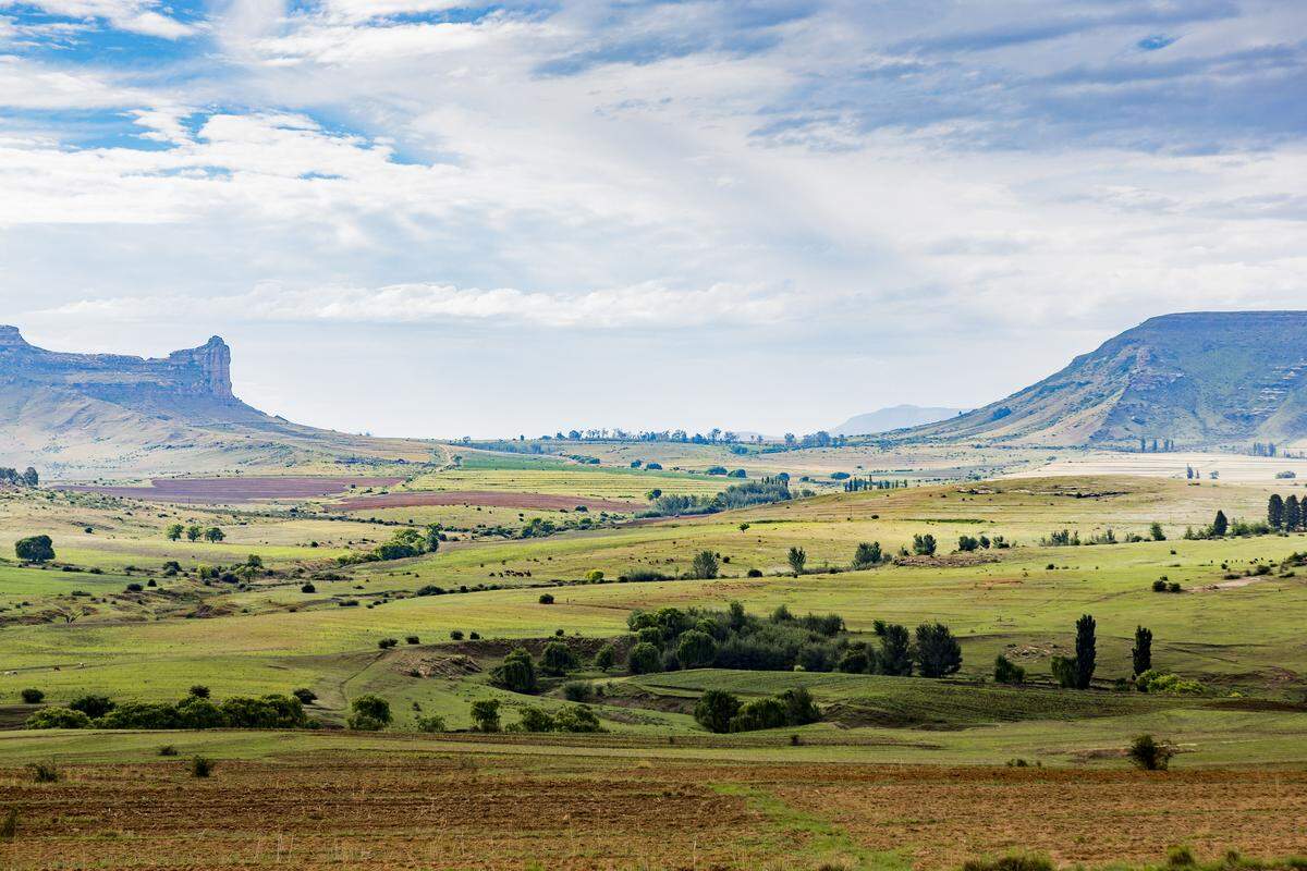 Weite Teile Lesothos (das ungefähr so groß ist wie Belgien) liegen über 1800 Metern, in den Drakensbergen.