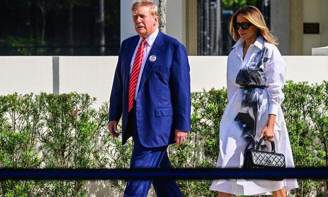 Donald und Melania Trump in Palm Beach.