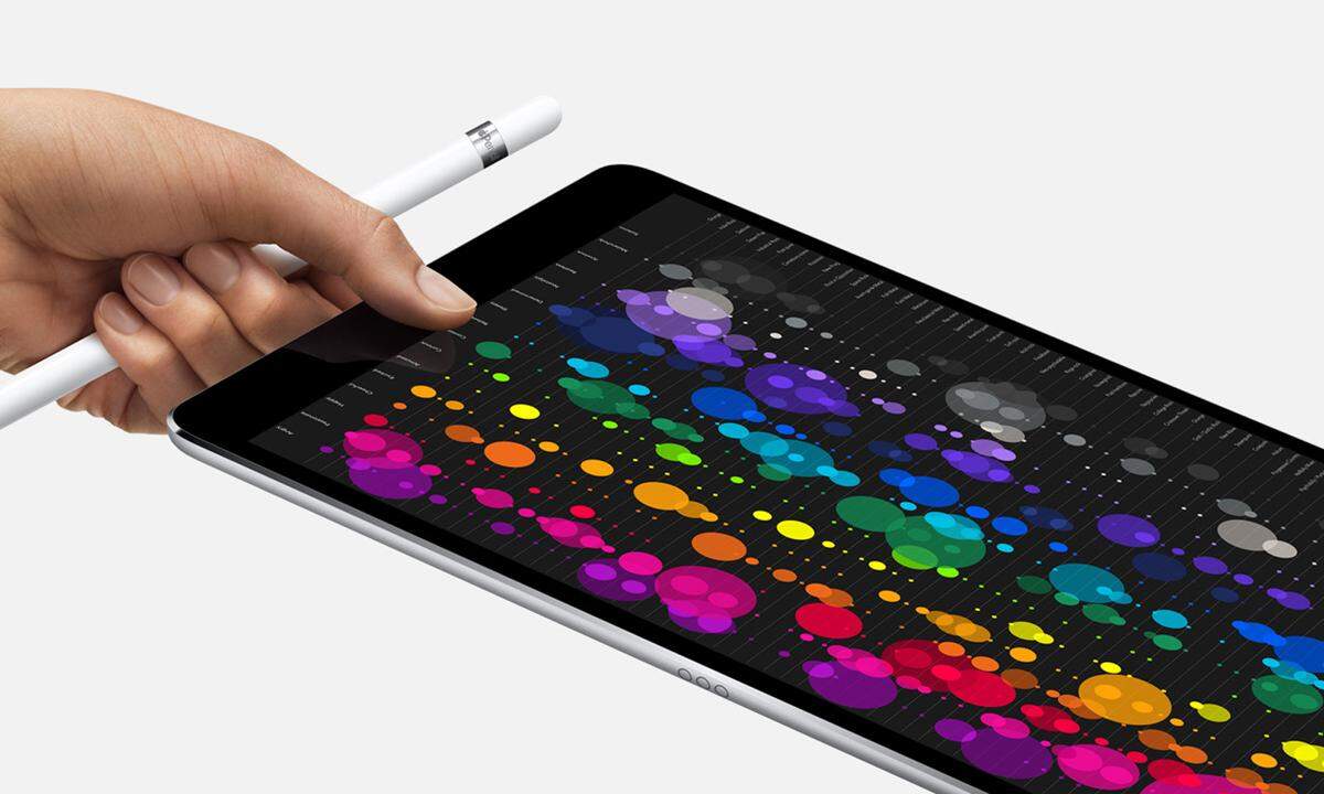 Auch die iPads sollen von der neuen iOS-Version profitieren. Zudem wird es eine neue iPad-Version geben. Das iPad Pro wird statt 9,7 Zoll ein Display von 10,5 Zoll haben, ohne dabei größer als sein Vorgänger zu sein. Um das zu erreichen, wurden die Displayränder verschmälert. Auch das 12,9 Zoll große Modell erhält einen Nachfolger. Außerdem hat Apple die maximale Bildwiederholfrequenz des Bildschirmes von 60 Hz auf 120 Hz erhöht. Vorteil für den Nutzer soll darin liegen, dass die Scrollbewegungen noch flüssiger sind und auch die Animationen.