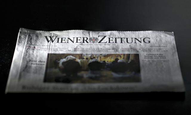 Der Fortbestand der Wiener Zeitung ist keinesfalls gesichert.