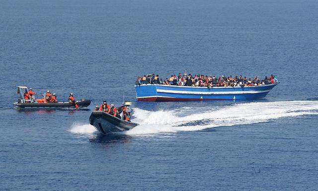 Flüchtlinge im Mittelmeer 