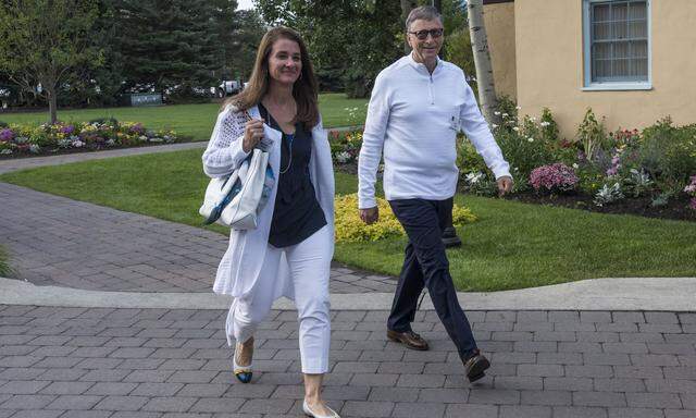 Bild aus besseren Tagen: Melinda und Bill Gates besuchen 2015 die „Allen and Co.“-Konferenz in Idaho.