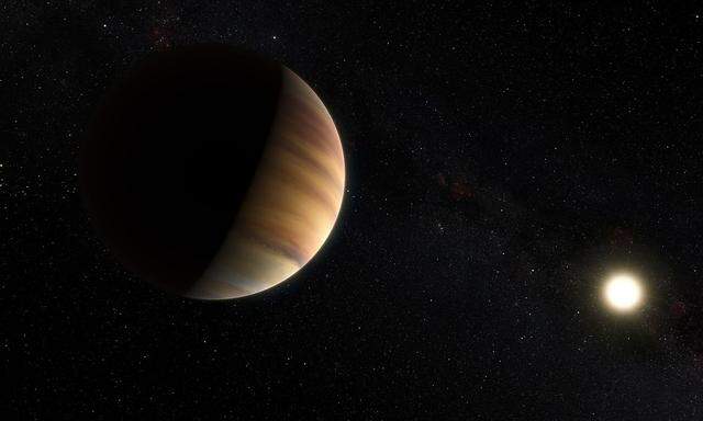 Eine Illustration von Exoplanet 51 Pegasi b eines Künstlers - er soll von der Mission Cheops genau unter die Lupe genommen werden.