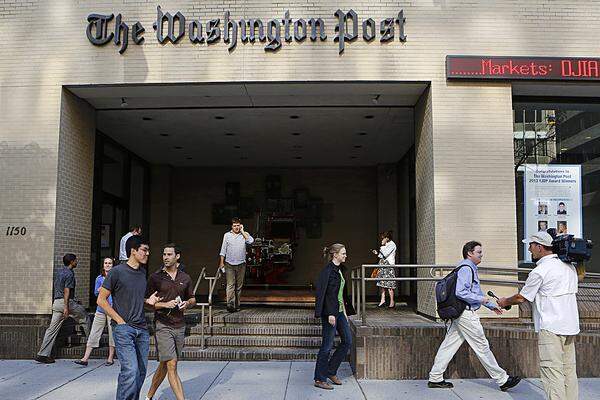 Das Internet krempelt die Zeitungsbranche um - und die "Washington Post" verzeichnete sieben Jahre in Folge Umsatzrückgänge.