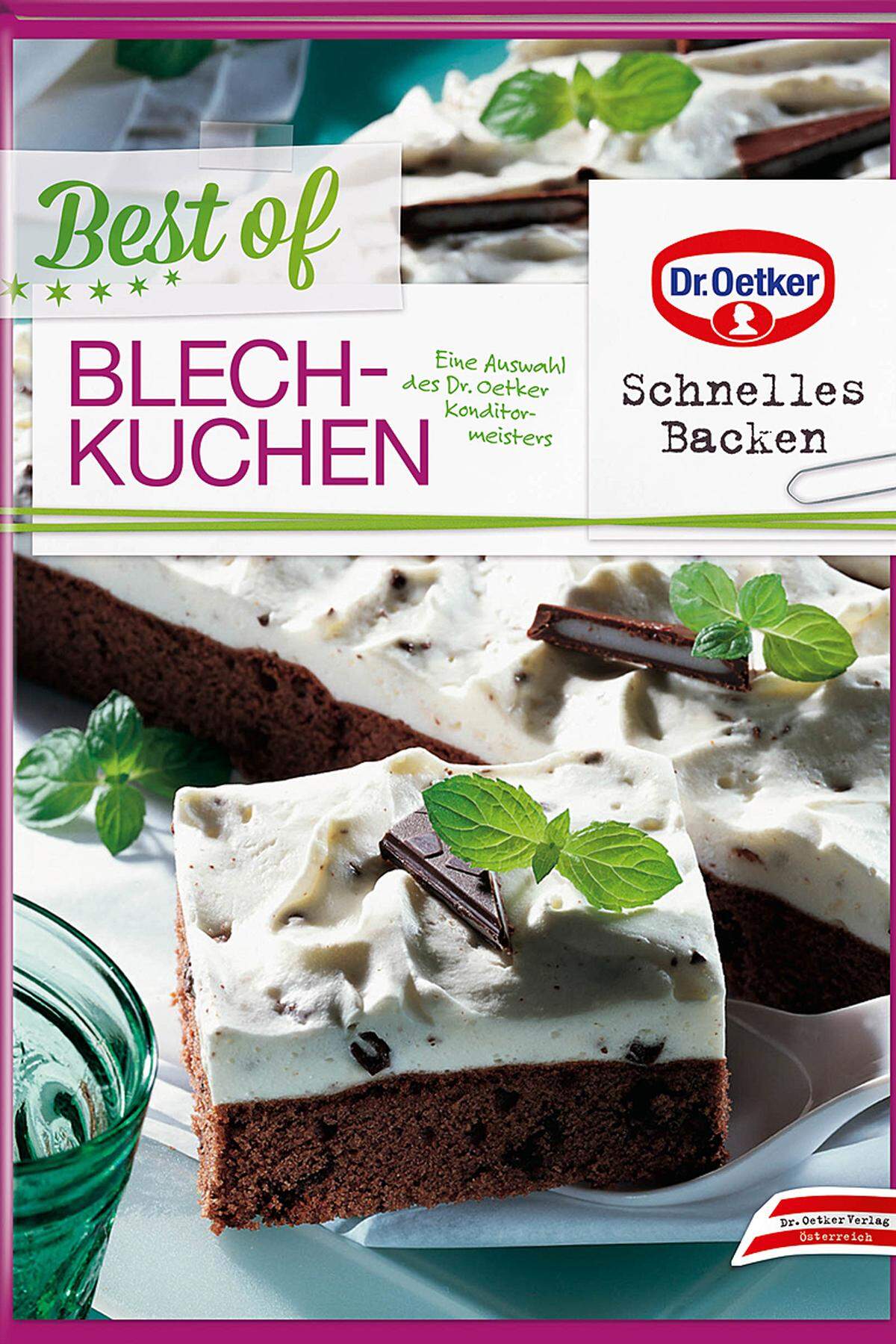 Der Klassiker Blechkuchen zählt nach wie vor zu den beliebtesten Mehlspeisen der Österreicher. Das gleichnamige Backbuch von Dr. Oetker enthält 128 Rezepte auf 60 Seiten.