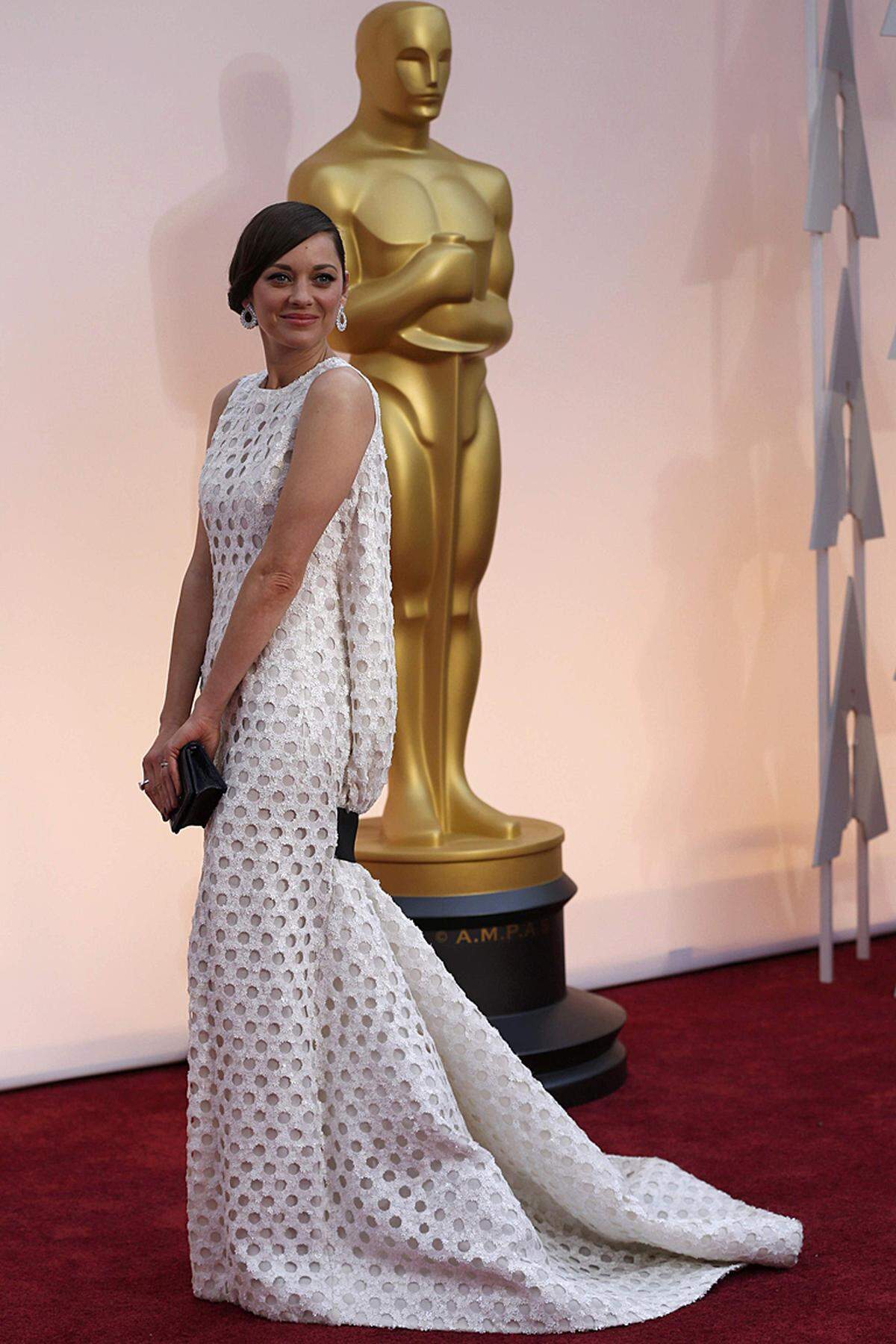 Stilsicher in Christian Dior, die französische Oscar-Preisträgerin Marion Cotillard.