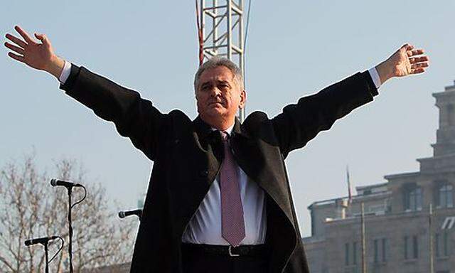 Serbiens Präsident, hier noch als Oppositionsführer anno 2011