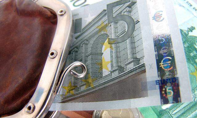Geldboerse mit Euroscheinen