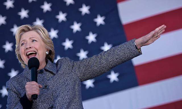 Die demokratische Präsidentschaftskandidatin Hillary Clinton.