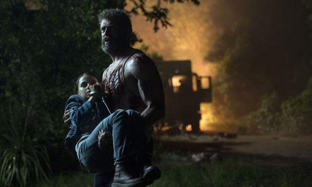 Ein ungleiches Paar mit außergewöhnlichen Kräften: Hugh Jackman und Dafne Keen in „Logan“.