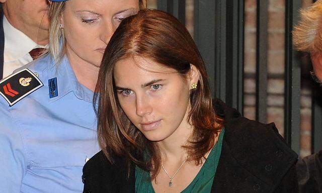 Fall Amanda Knox beim Prozess am 3. Oktober 2011.