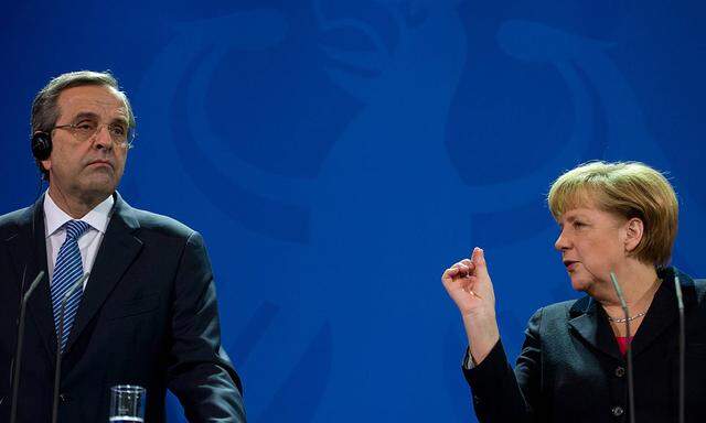 Andonis Samaras und Angela Merkel