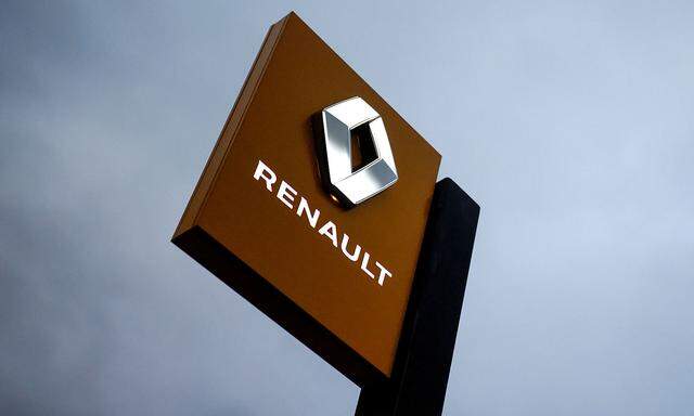 FILE PHOTO: The logo of carmaker Renault is pictured at a dealership in France