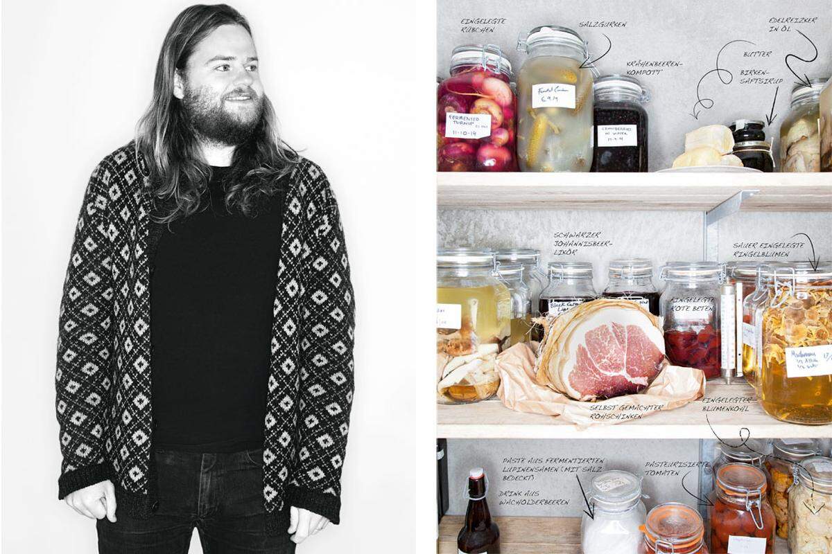 Magnus Nilsson aus dem "Fäviken" im schwedischen Järpen kann mit seinen aufgeräumten, plastikfreien Regalen angeben.