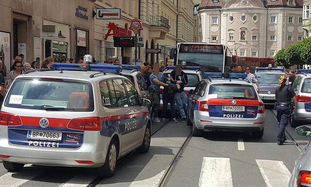 Die Festnahme in der Innsbrucker Altstadt