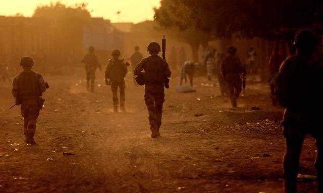 Dieses Bildgehört der Vergangenheit an: Französische Soldaten patrouillieren in Gao, Mali