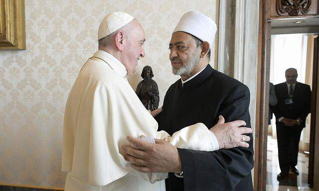 Papst Franziskus empfing am Montag den Großimam von al-Azhar im Vatikan.