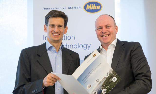 Miba CEO F. Peter Mitterbauer und CFO Markus Hofer