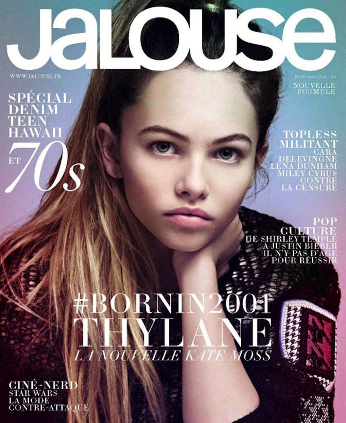 Der Erfolg gibt ihnen jedoch recht: Unter dem Hashtag #Bornin2001 wurde Thylane Blondeau auf dem Cover von Jalouse bereits als nächste Kate Moss gefeiert. Dabei fing nicht einmal das große Idol so früh mit dem Modeln an. Mit ihren mittlerweile 16 Jahren hat Blondeau schon jahrelange Modelerfahrung ist nach wie vor erfolgreich.