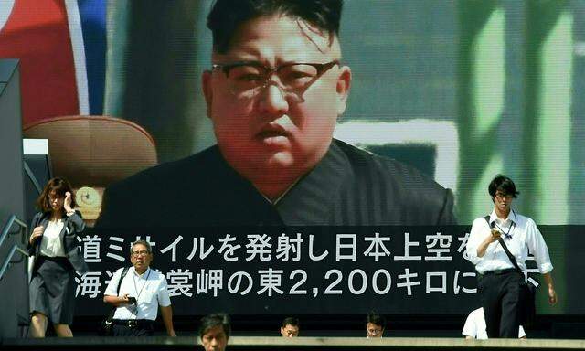 Kim Jong-un ist Dauergast auf japanischen TV-Screens.