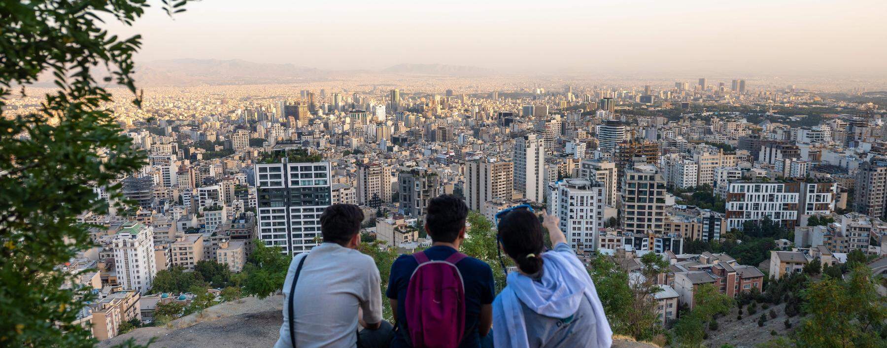 Blick über Teheran.