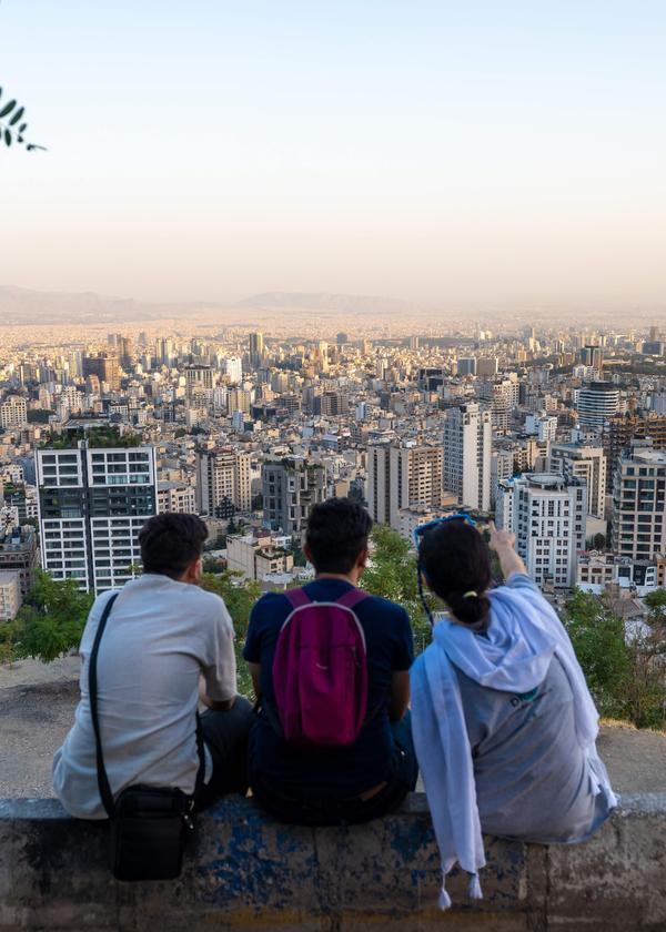 Blick über Teheran.