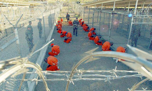 Das umstrittene amerikanische Gefangenenlager Guantánamo beherbergte ohne richterlichen Beschluss oder Anklage 780 Häftlinge.