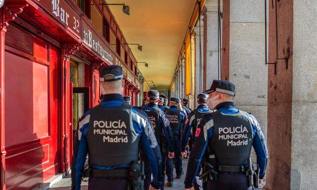 Polizei in Madrid