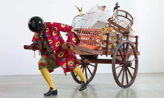 Moderner Vogelfänger, frei nach Papageno aus der „Zauberflöte“: „Bird Catcher’s Dilemma 2020“, von Yinka Shonibare.