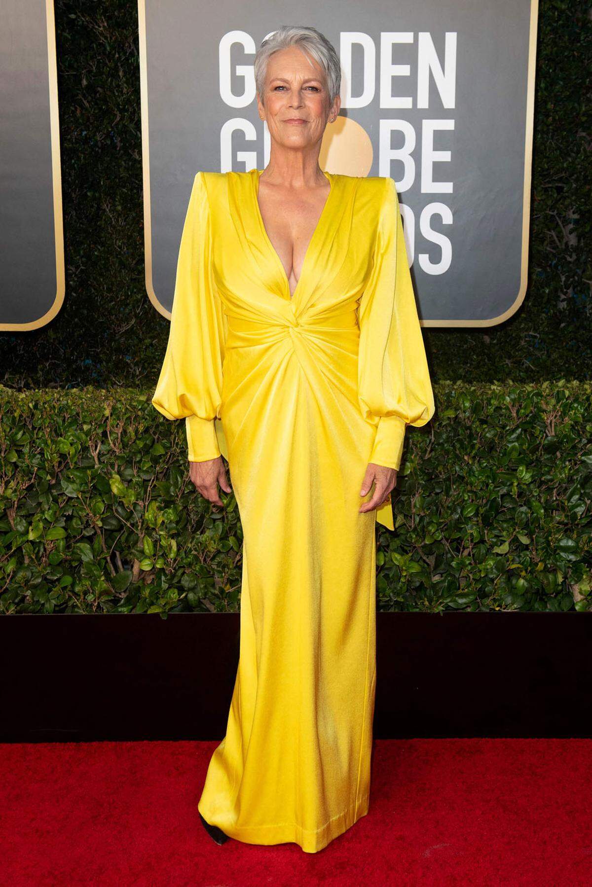 Jamie Lee Curtis strahlte in Alex Perry.