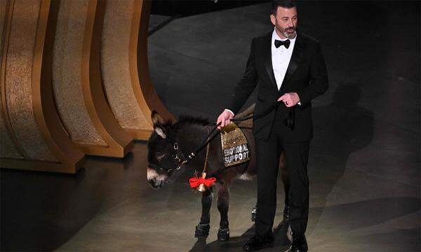 Jimmy Kimmel und der Esel.